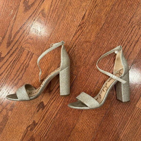 Sam Edelman Yaro Light Gold Mesh Heels - Picture 4 of 8